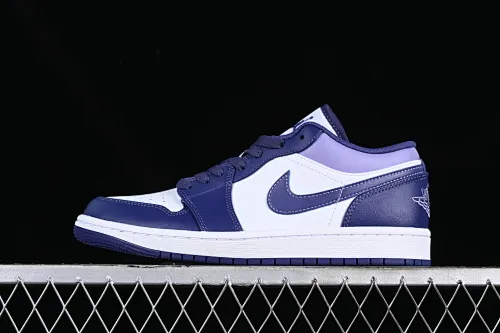 All categories Air Jordan Jordan series basketball shoes Air Jordan 1 Low G version pure original Air Jordan 1 Low AJ1 Joe 1 white and purple low-top cultural casual sneakers 553558-515